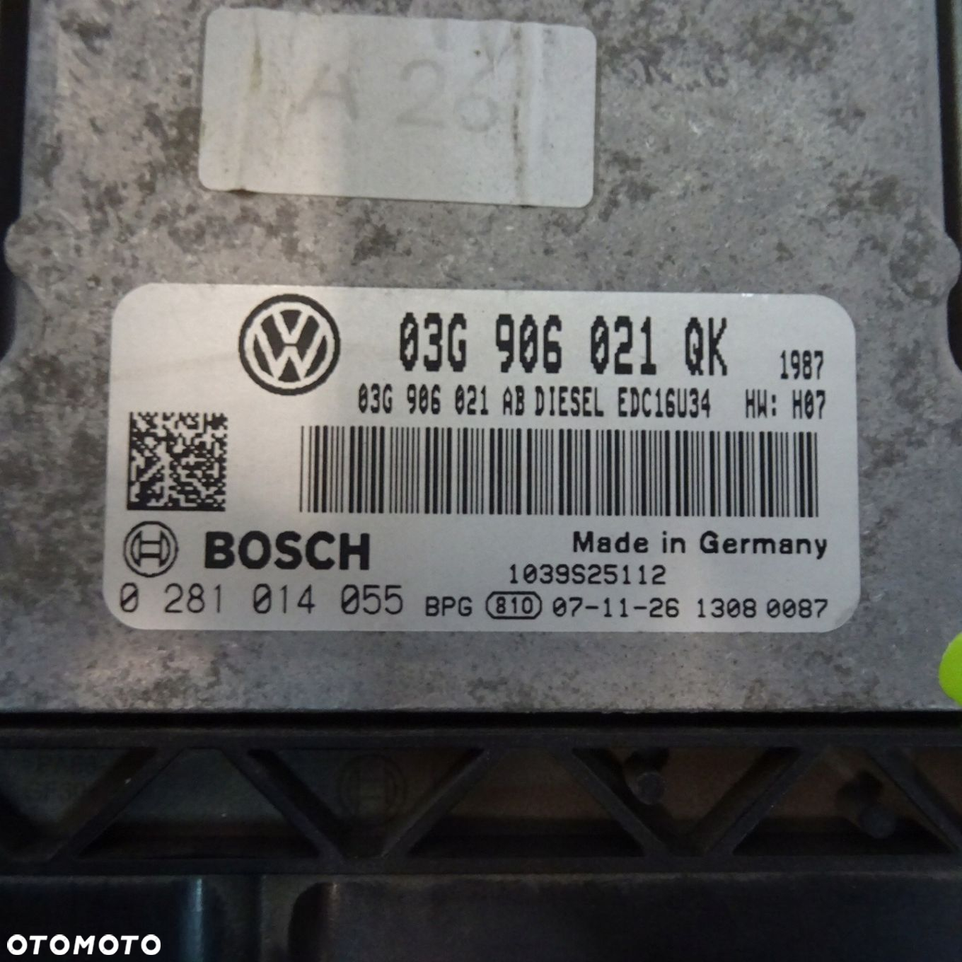 VW GOLF 5 1.9TDI STEROWNIK 03G906021QK - 2