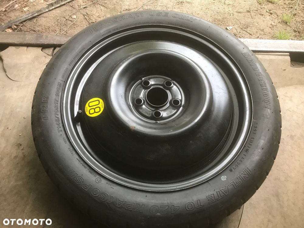 Koło Dojazdowe Dojazdówka Toyota Avensis T25 Prius 17 5x100 Zapas - 1