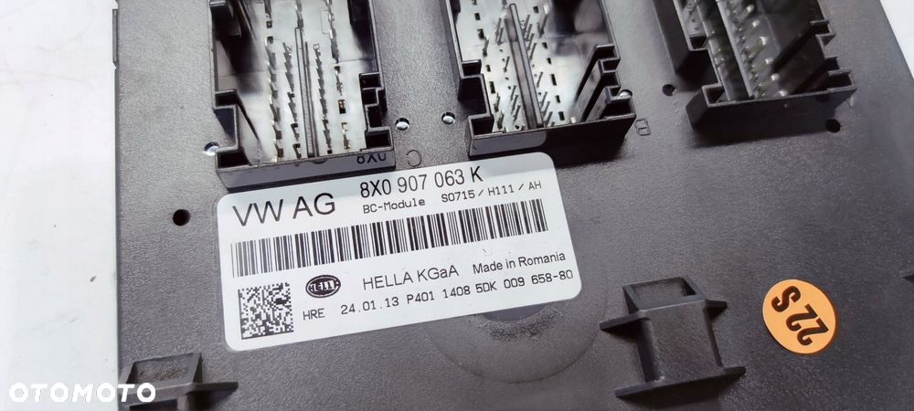 MODUŁ STEROWNIK KOMFORTU BC AUDI A1 8X Q3 8U 8X0907063K - 2