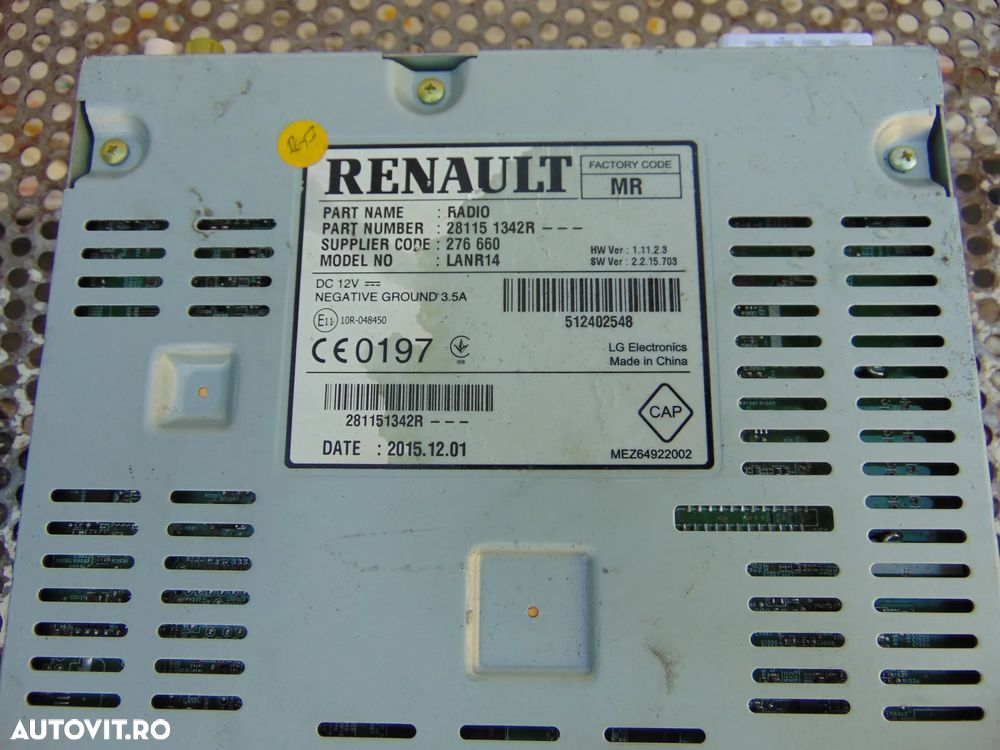 Unitate navigatie Renault Espace 5 cod 281151342r megane 4 talisman - 1