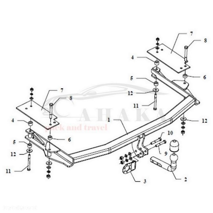 Hak Holowniczy Odkręcany Do Mazda 6 Gg Sedan 2002-2008 - 5