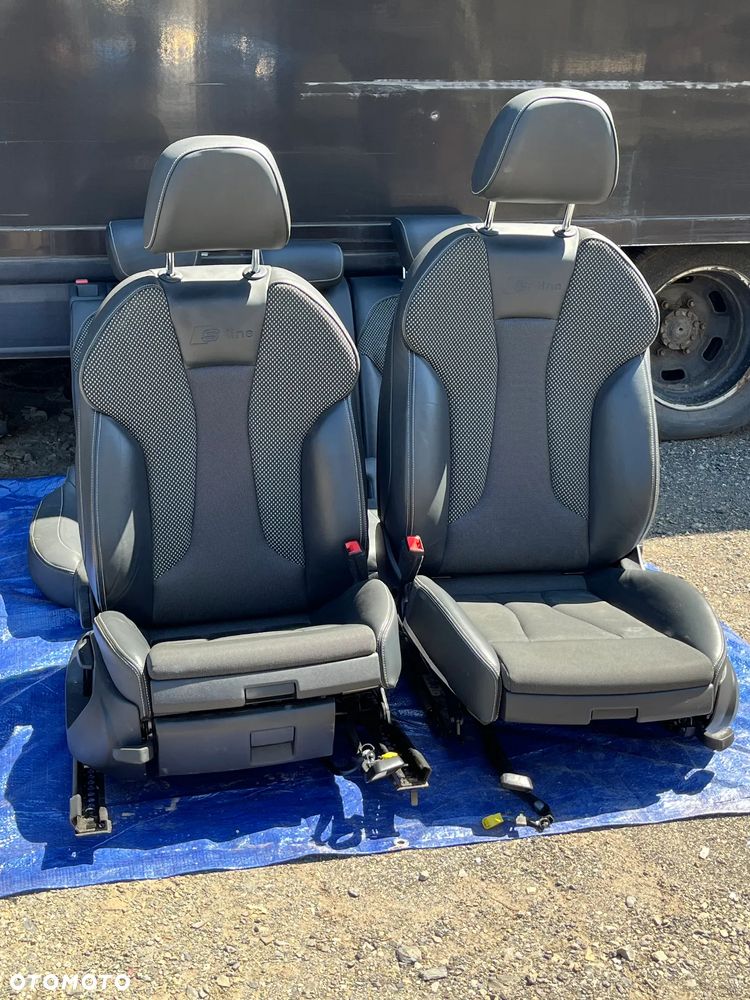 KOMPLET FOTELI AUDI A3 8V SEDAN PÓŁSKÓRA S LINE  FOTELE - 1