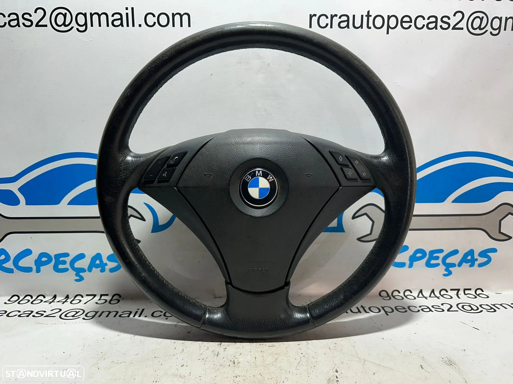 Volante Original Multifunções Comandos Airbag BMW Serie 5 E60 Sedan E61 Touring 6867175 - 1