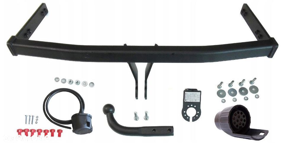 Markowy Kompletny Nowy Hak Holowniczy Steinhof + Kula z Wiązka Uniwersalna 7 pin + Gniazdo elektr.do VW Volkswagen Golf 4 IV + Kombi + Bora+ Škoda Skoda Octavia 1 l Seat Toledo 2 Leon 1 Audi A3 od 1997 do 2010 - 1