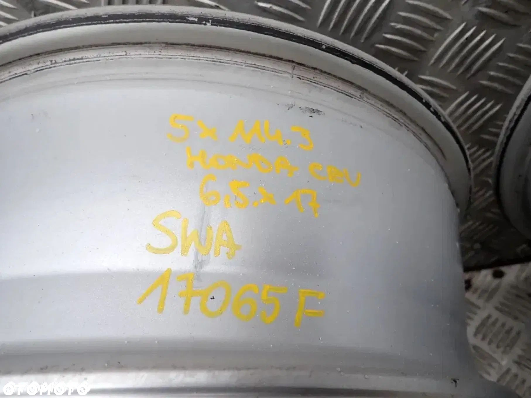 FELGI ALUMINIOWE HONDA 5x114,3 6,5x17 - 8