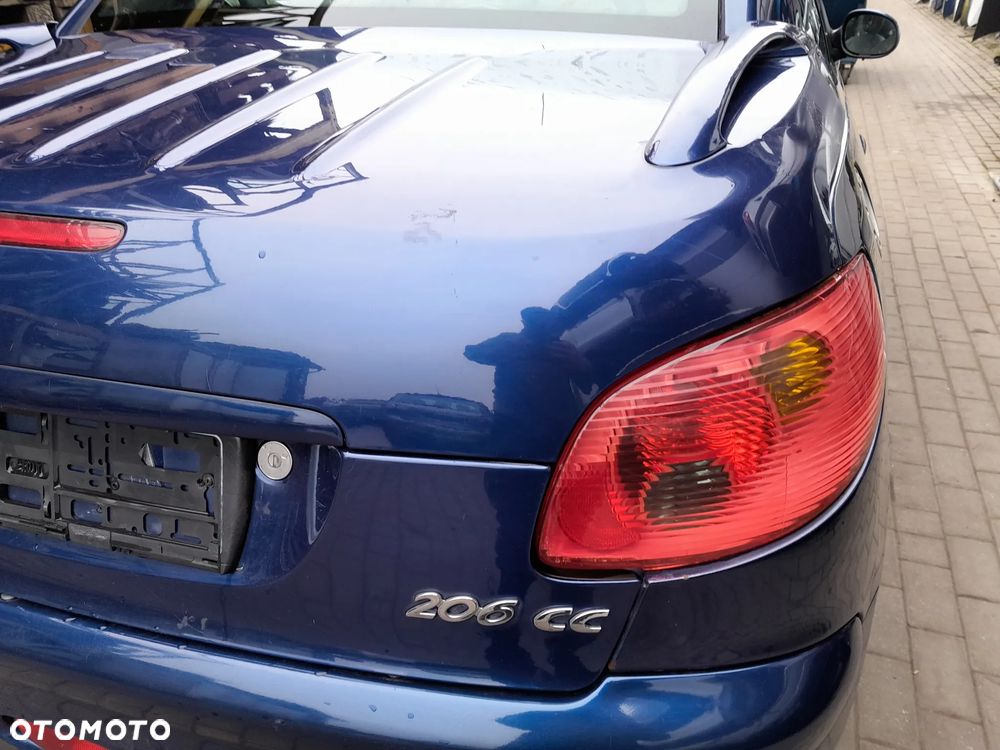 PEUGEOT 206CC KLAPA BAGAŻNIKA TYLNA TYŁ KOLOR: EGED - 6