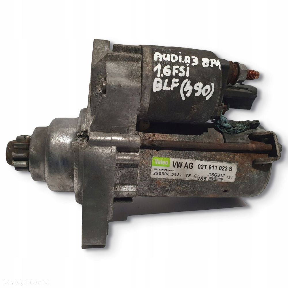 ROZRUSZNIK VW Golf V A3 8P 1.6 FSI valeo 02T911023S D6GS12 - 3
