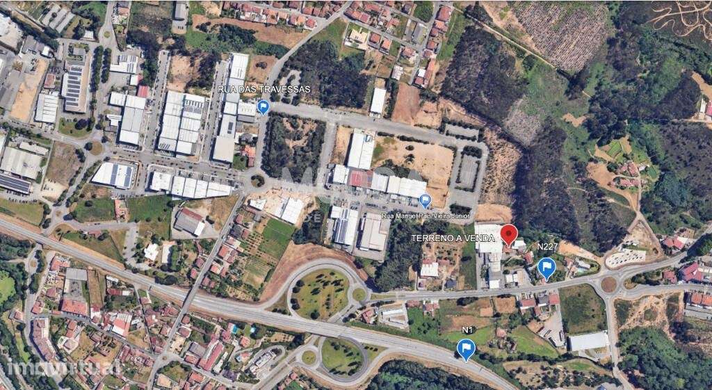Terreno Industrial 1.819 m2 em S. João da Madeira – Junto ao IC2, A1 e - Grande imagem: 2/12