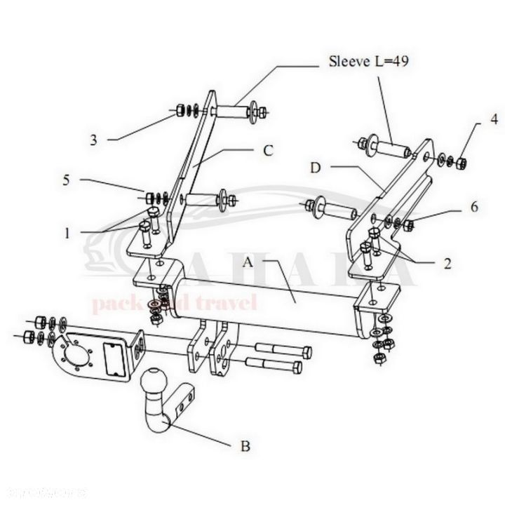 Hak Holowniczy Odkręcany Do Citroen Ax Hatchback 1986-1998 - 3