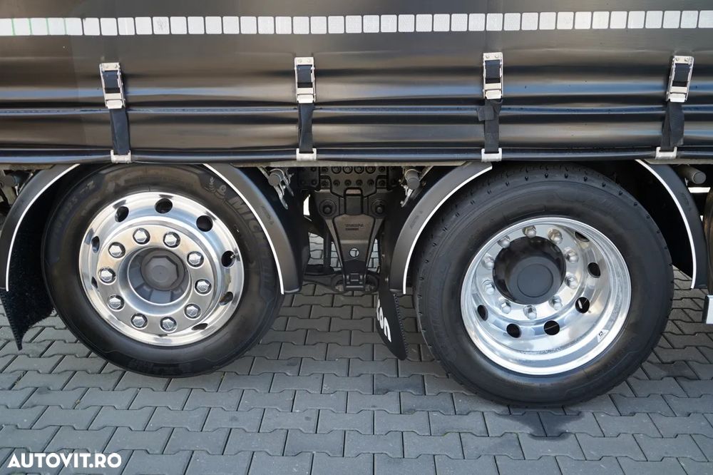 Volvo FH 500 / MEGA / COMBINAT TANDEM TRAVEL 120 M3 / 2024 / I-PARK COOL / DOCURI DE ACOPERIRE PENTRU CĂRUCIOR / PUNTE RIDICATĂ / JANTE DIN ALIAJ / REMORCĂ WECON - 22