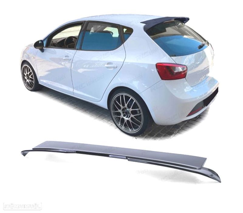 SPOILER SEAT IBIZA 6J 5P 08- LOOK CUPRA PRETO BRILHANTE - 1
