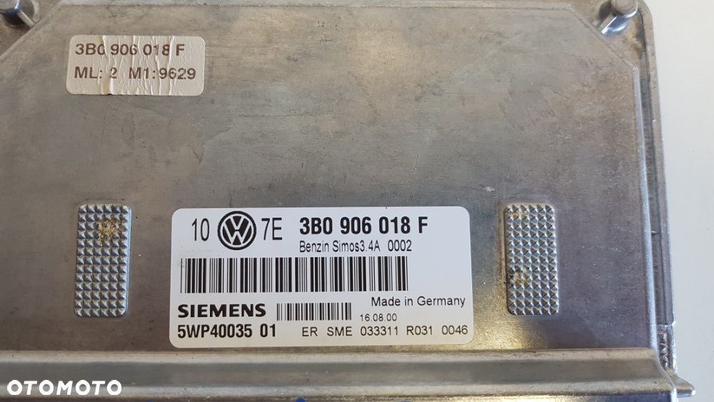 Komputer Silnika VW Passat B5 FL 1.6 Benzyna SIEMENS 5WP40035 - 2
