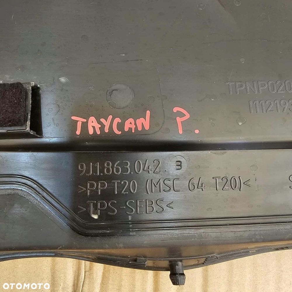 porsche taycan 9j1 osłona nakładka błotnika prawa przód przednia - 3