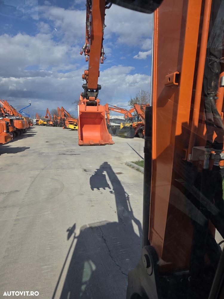 Hitachi ZX85, 2022, 3.177h, LAMA NIVELARE, senile CAUCIUC NOI, CUPLA RAPIDA HIDRAULICA+3 cupe noi, adanc sapare 5m, latimie 2,2m, inst picon pe brate, inst rotire pe brate, Aer condi, Antifurt, Computer in lb romana, leasing 4 ani-PROMOTIE 62.900 EUR+Tva - 6