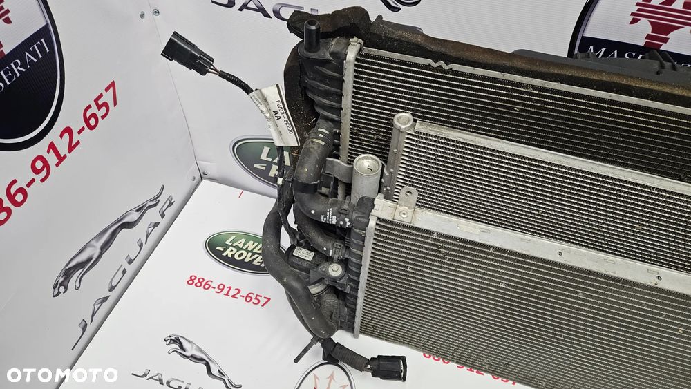 Jaguar XJ 351 LIFT 2015-2019 3.0 SC 340 KM 306PS Komplet chłodnic Chłodnica wody Klimatyzacji Wentylator Pompka wody - 10