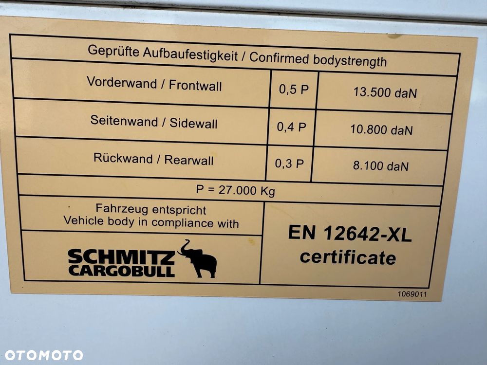 Schmitz Cargobull Firanka, Mega 2,90-3,00m, 435/50R19,5 - 34