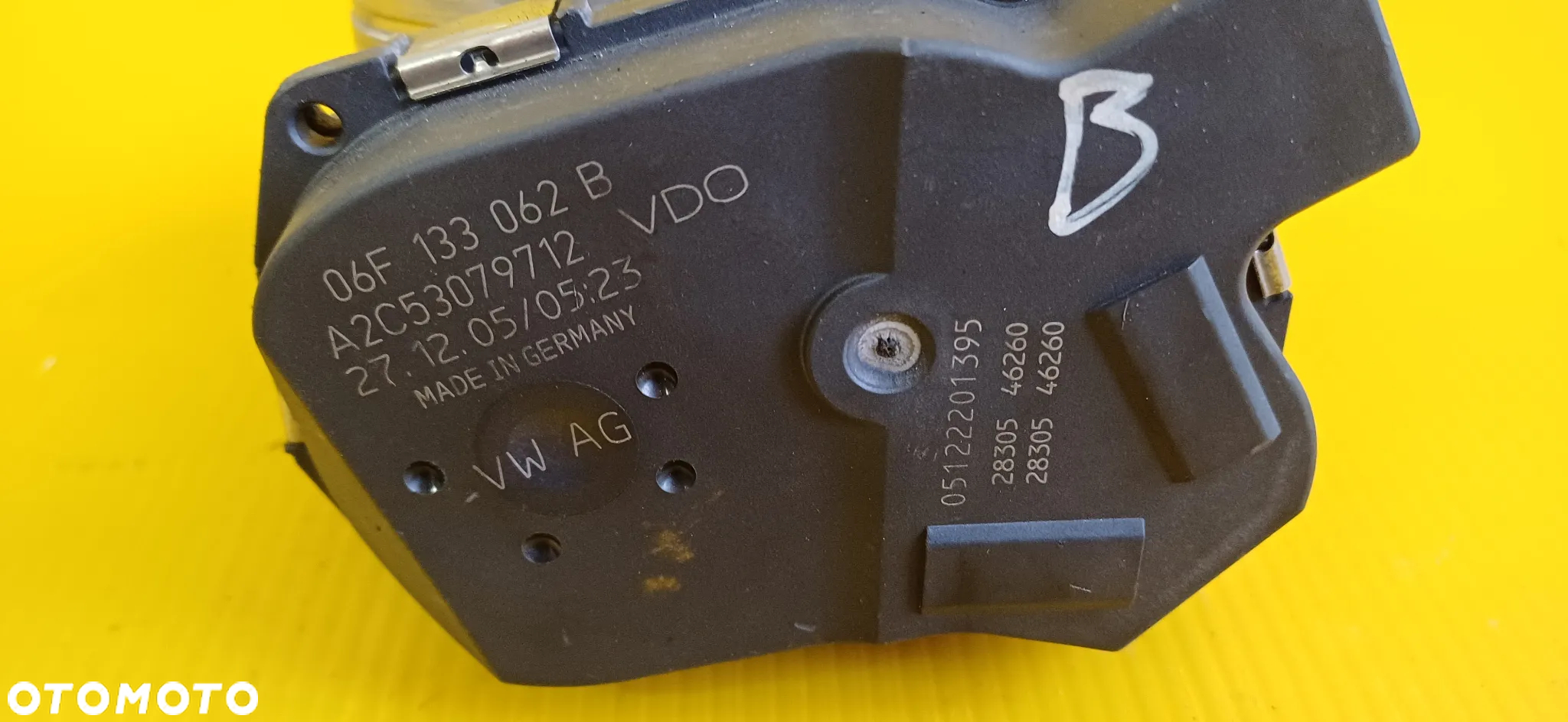 Przepustnica powietrza 2.0 FSI VW , Audi 06F133062B - 2