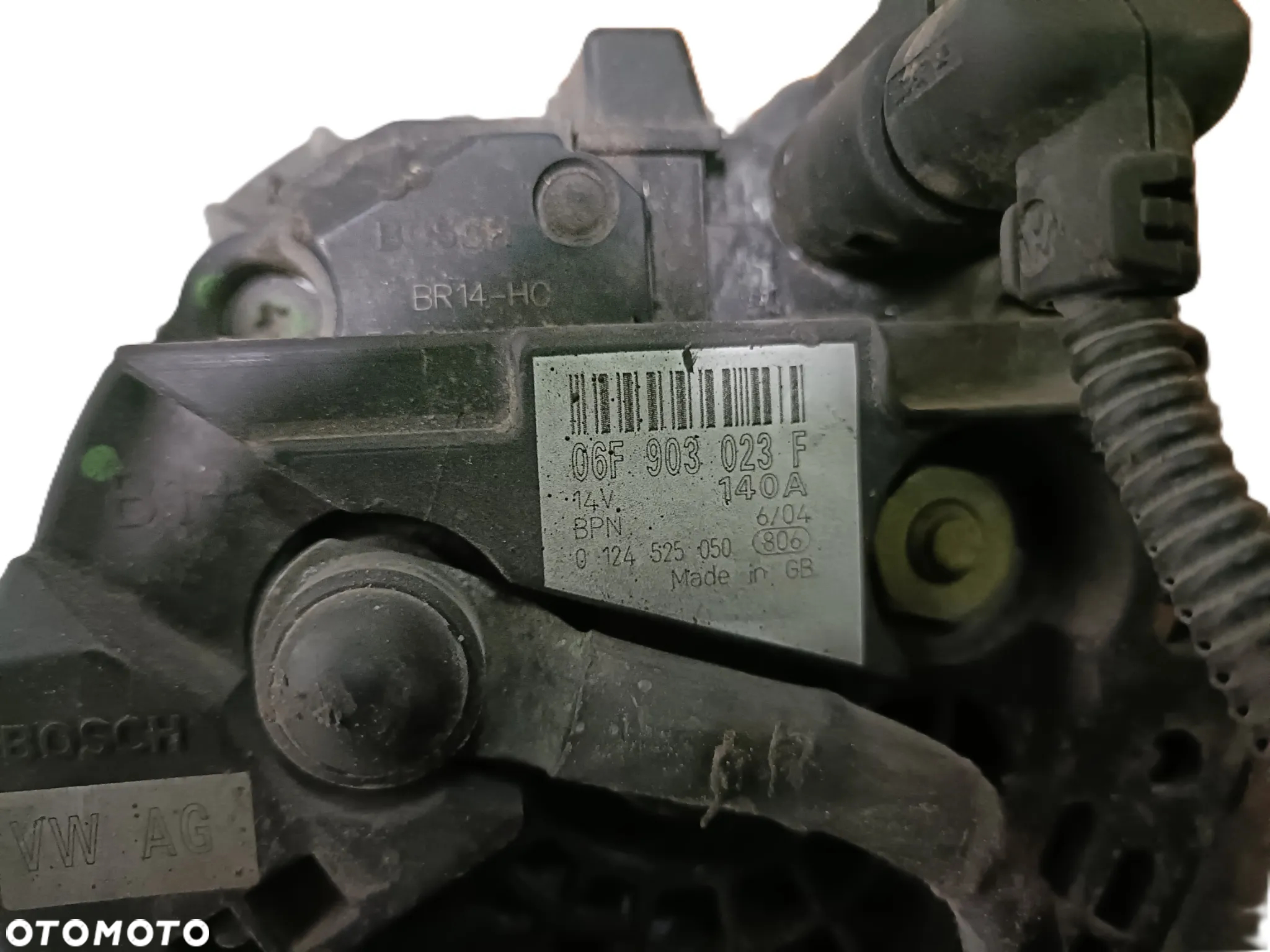 VOLKSWAGEN GOLF V 5 03-09 1,9 TDI alternator BOSCH 0124525050 06F903023F * - 4
