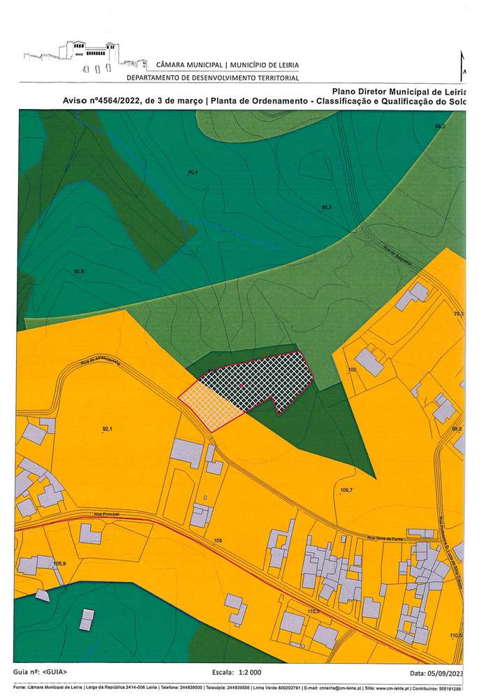 Terreno rústico, em zona calma e tranquila,  a 15 minutos de Leiria. - Grande imagem: 4/6