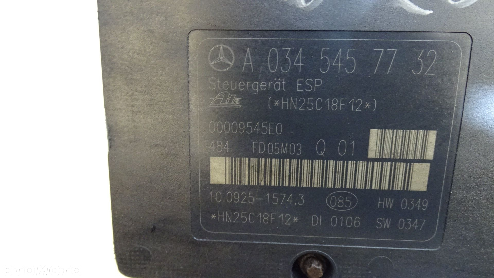 POMPA ABS MERCEDES-BENZ W203 C200 A0345457732 - 2