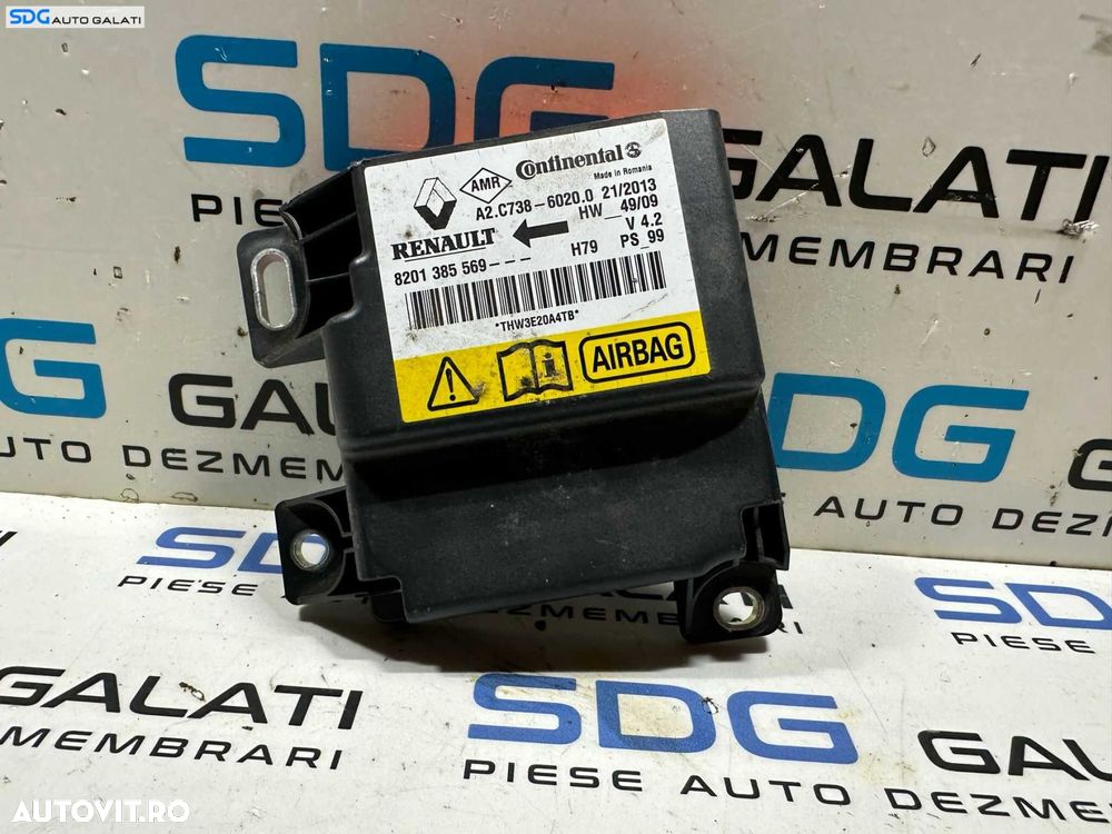Calculator Unitate Modul Airbag Dacia Duster 1 HS 2010 - 2015 Cod 8201385569 [X3556] - 1