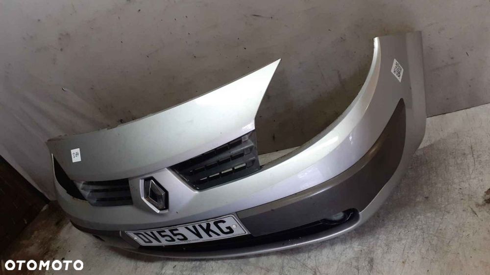 ! ZDERZAK PRZÓD PRZEDNI RENAULT SCENIC 2 II TED69 SREBRNY HALOGENY PRZEDLIFT - 3