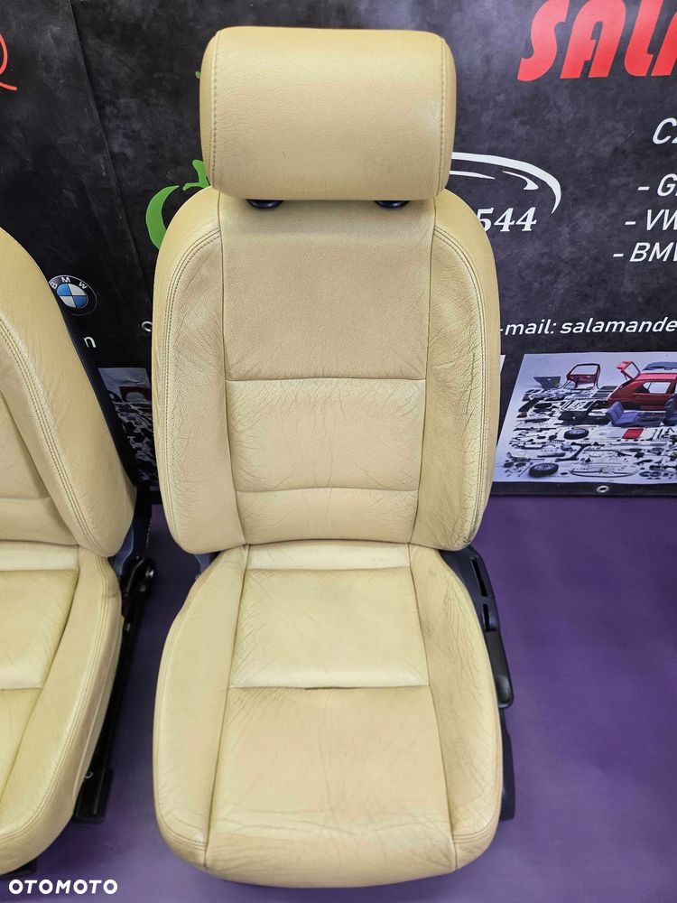 Fotele Fotel Kanapa Składana Jasna Skóra Podświetlanie LED Worek na Narty Audi A6 C6 Sedan - 4