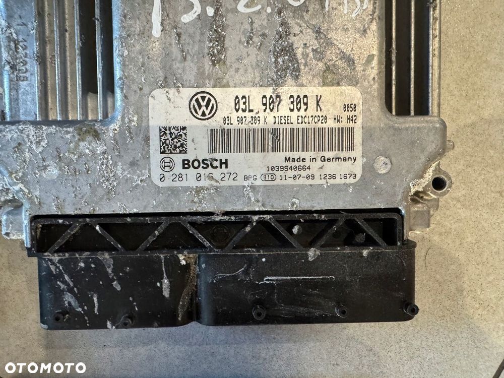 VW T5 2,0 TDI zestaw startowy komputer 0281016272 - 2
