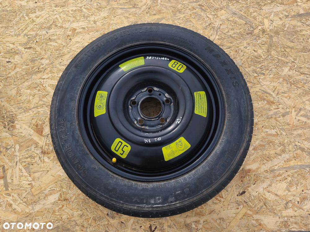 KOŁO DOJAZDOWE ZAPASOWE 125/85R16  5X108 16 CALI PEUGEOT CITREON OPEL TOYOTA - 1