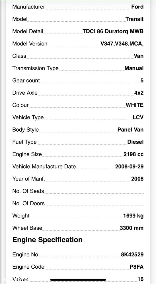 FORD TRANSIT SILNIK MOTOR 2.2 TDCI 2008 P8FA CAŁKOWICIE KOMPLETNY film video - 12