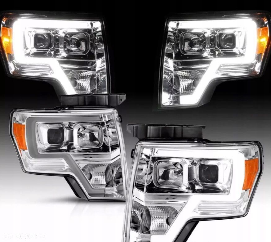Reflektory Lampy kpl Soczewka Clear Chrom Europa Ford F150 XII mk 12 08- - 5