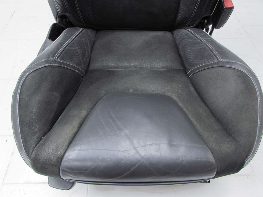 VOLVO S60 II 10-17 R DESIGN FOTELE SIEDZENIA KANAPA OPARCIE TAPICERKA SKORA ALCANTARA GRZANE - 6