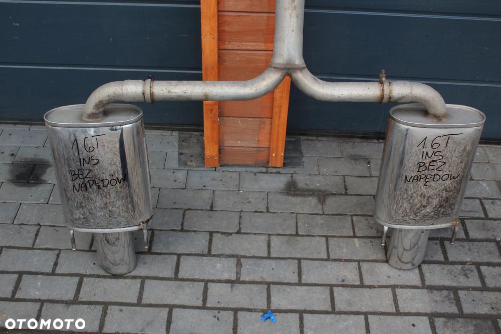 TŁUMIK ŚRODKOWY KOŃCOWY PODWÓJNY Z KWASÓWKI OPEL INSIGNIA A 1.6 T TURBO BEZ NAPĘDÓW KOMPLETNY SEDAN HATCHBACK KOMBI - 5