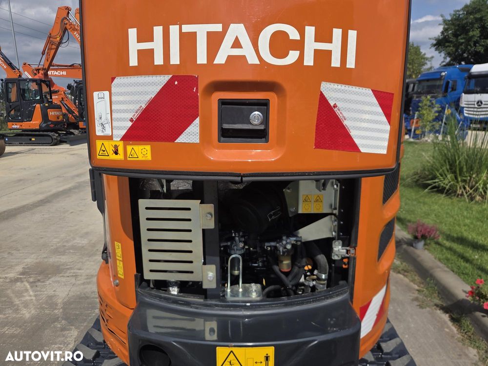 Hitachi ZX26U-6, 2023, 381h, CA NOU, CUPLA RAPIDA mecanica noua+3 cupe noi, Lama nivelare, inst picon pe brate, fara aer cond, latime 1,2m, ad sapare 3m, ridica 1,7t, masa operationala 2,7t, posibil leasing 4 ani-PROMOTIE 32.900 EUR+Tva - 12
