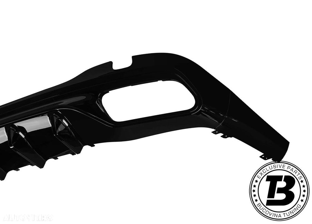 Difuzor Bara Spate cu Ornamente compatibil cu Mercedes C Class W206 C63 Design - 8