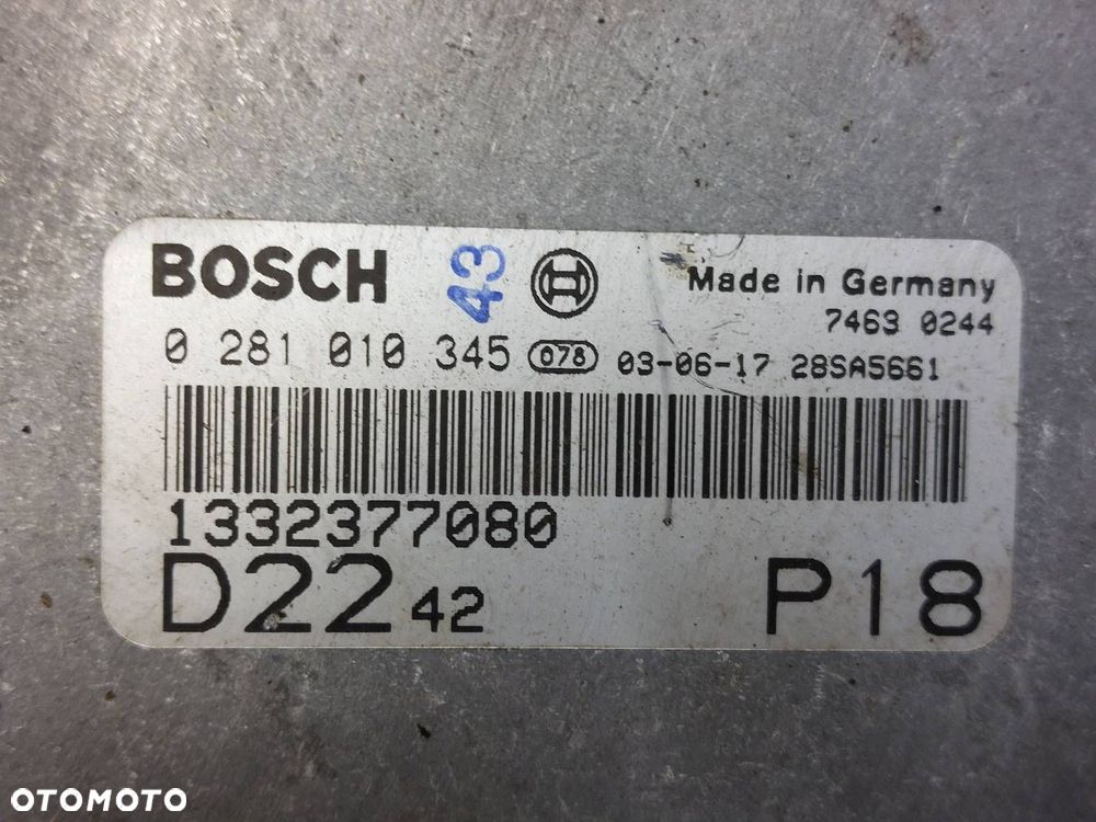 ZESTAW STARTOWY PEUGEOT BOXER I LIFT 1332377080 1332043080 - 2