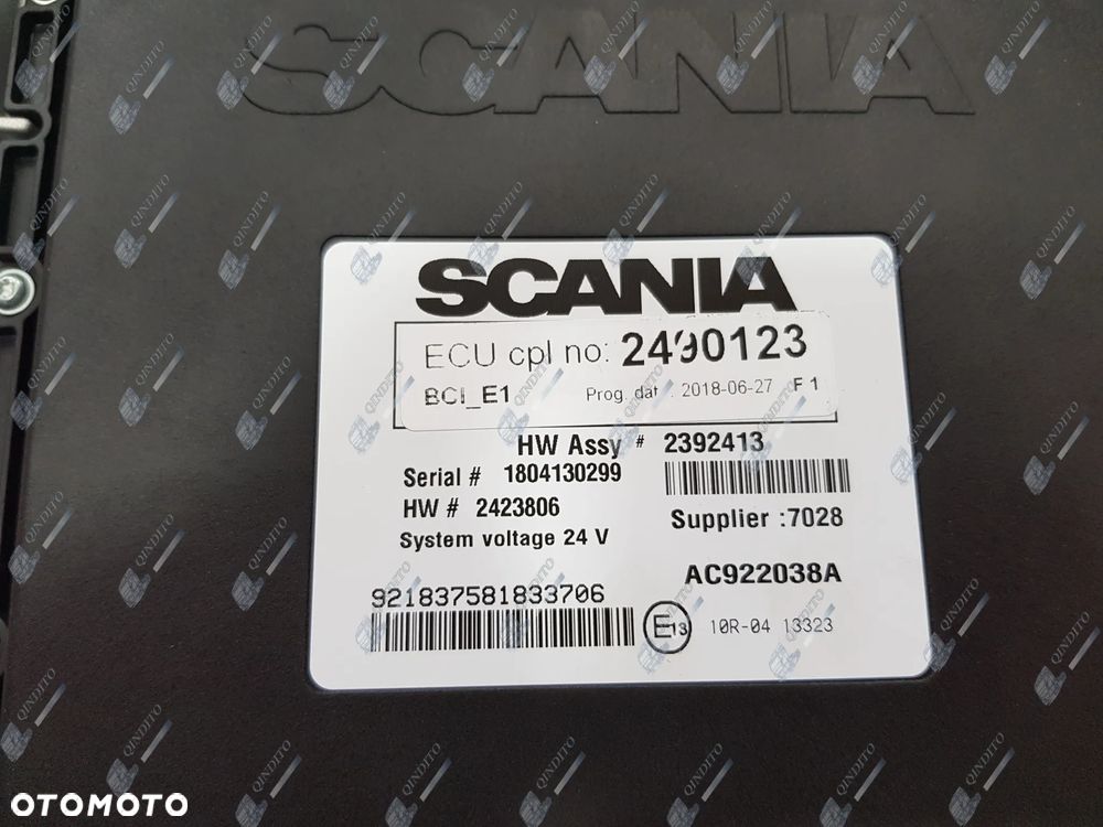 STEROWNIK MODUŁ ZABUDOWY BCI SCANIA R 2490123 - 2