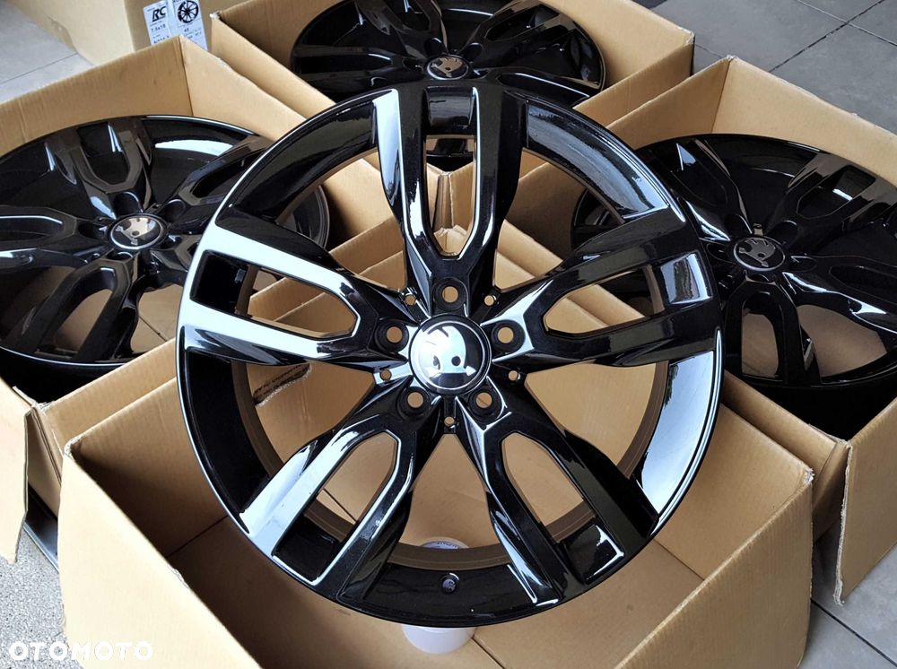 Alufelgi 18 5x112 Skoda Octavia Superb Yeti Karoq Kodiaq Czarne ! 840# - 1