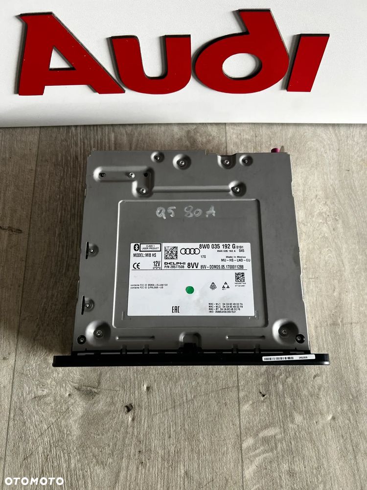 A5 8W MULTIMEDIA CZYTNIK MMI MIB HS 8W0035192G A4 B9 8W - 3