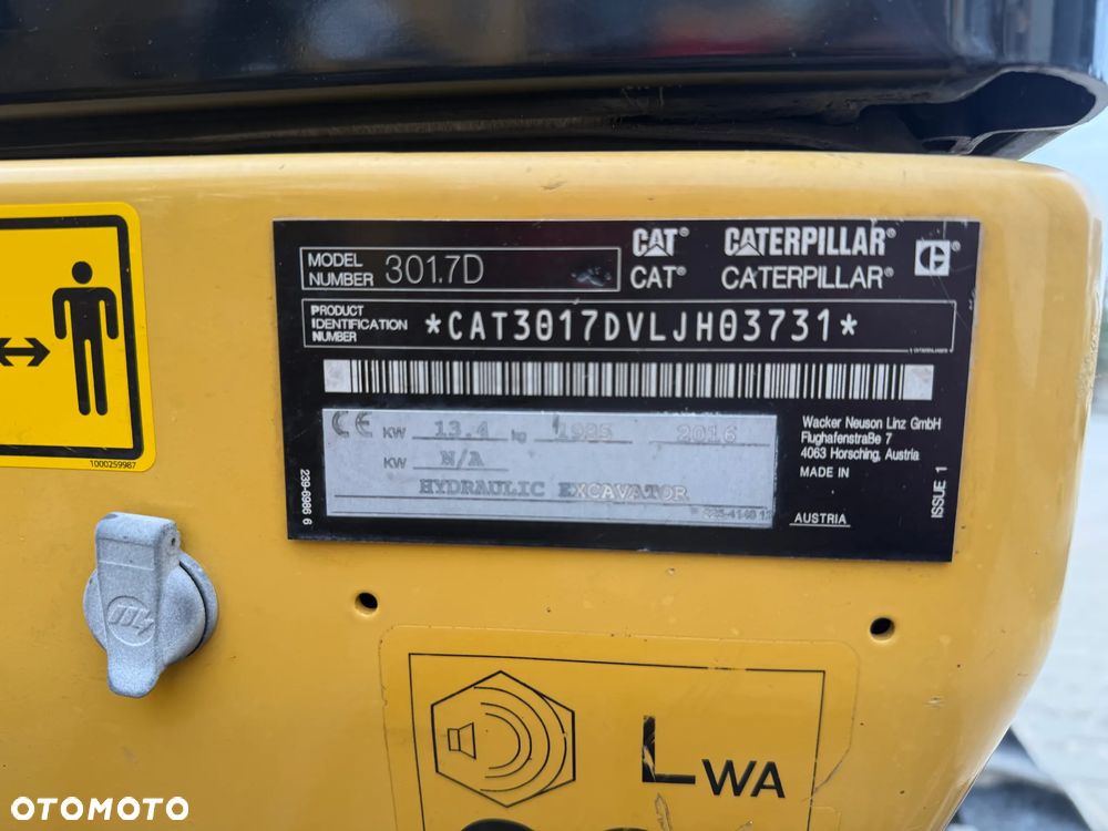 Caterpillar MINIKOPARKA CAT 301.7D 2016 3367MTH 301 301.7 301.8 302 - 18