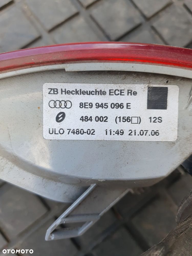 AUDI A4 B7 KOMBI LAMPA PRAWA TYŁ W BŁOTNIK 8E9945096E EUROPA - 3