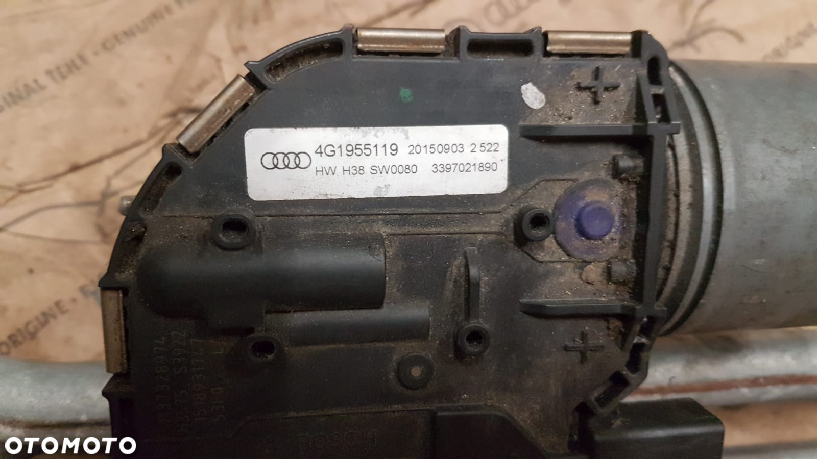 AUDI A6 A7 4G MECHANIZM WYCIERACZEK SILNICZEK SILNIK 4G1955023C 4G1955119 - 3