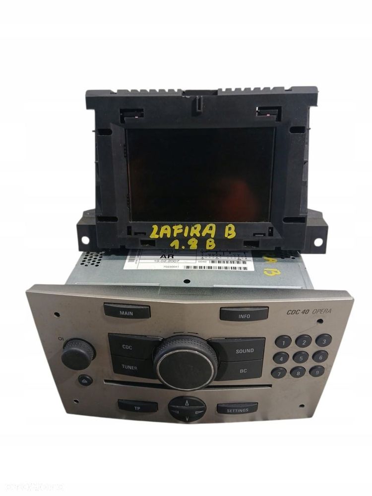 radio cd wyświetlacz opel zafira b 13210651 13275077 - 1