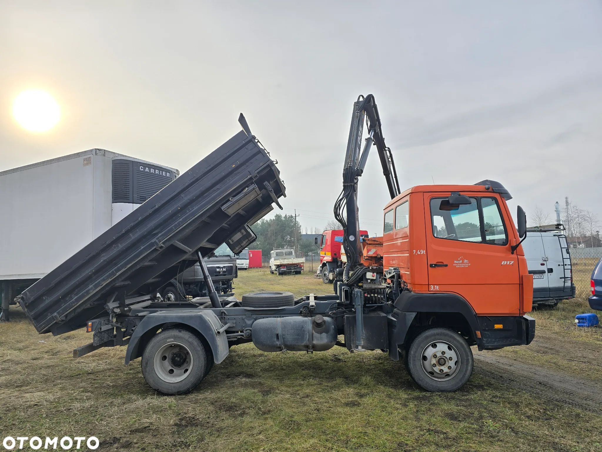 Mercedes-Benz 817K * Meiller Kipper * Hds Hiab * Mały przebieg * 100% Sprawny - 1