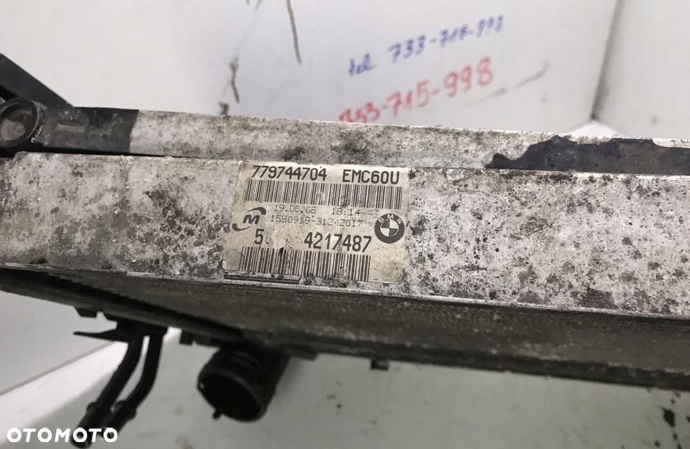 CHŁODNICE KOMPLET WODY INTERCOOLER BMW E90 318d - 2