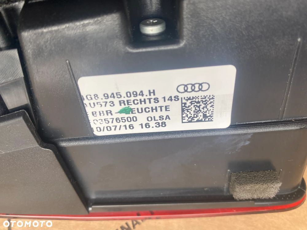 AUDI A7 C7 4G lift Lampy tył Komplet LED MATRIX 4G8945095H 4G8945093H 38km - 19