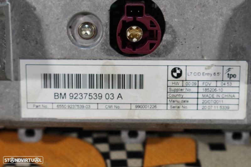 Display / Ecrã Bmw 1 (F20)  9237539 / 65509237539 / 6.5 - 7