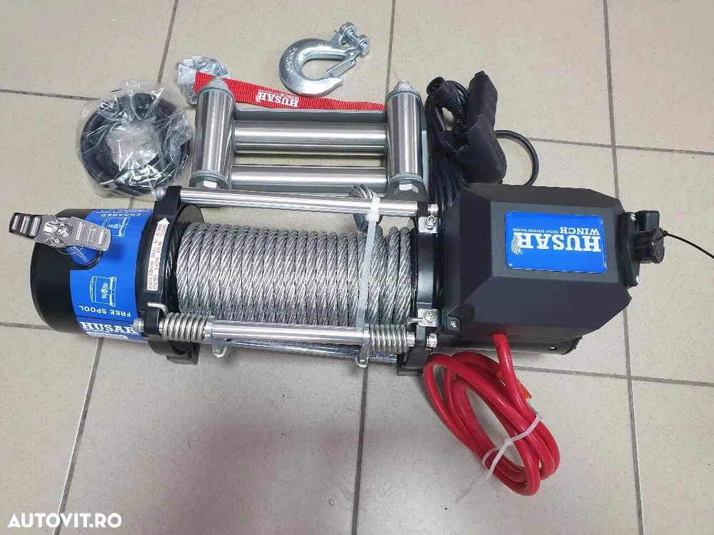 troliu HUSAR WINCH BST S 13000lbs (trage 5897kg) cu dispozitiv rulare corecta cablu - 6