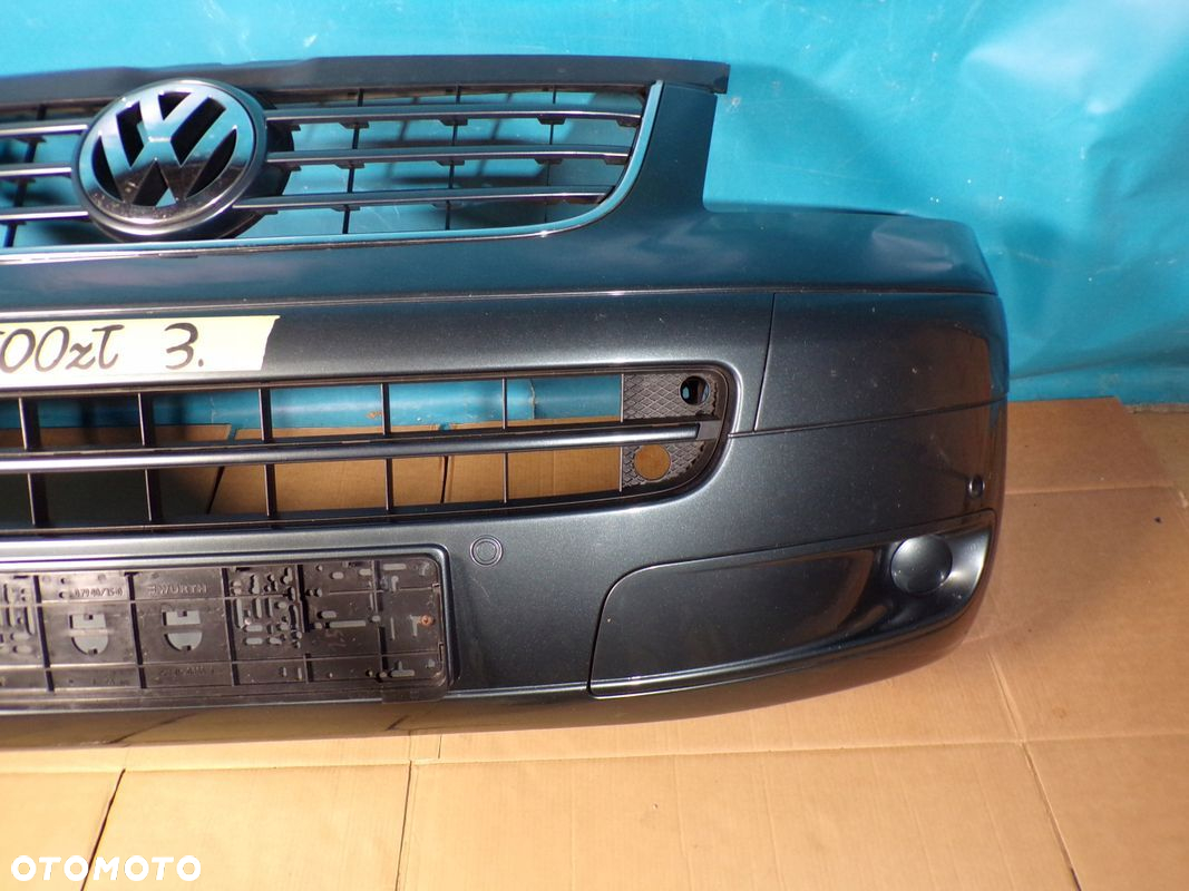 VW T5 MULTIVAN CARAVELLE zderzak przedni PDC przód KOMPLETNY SZARY - 3