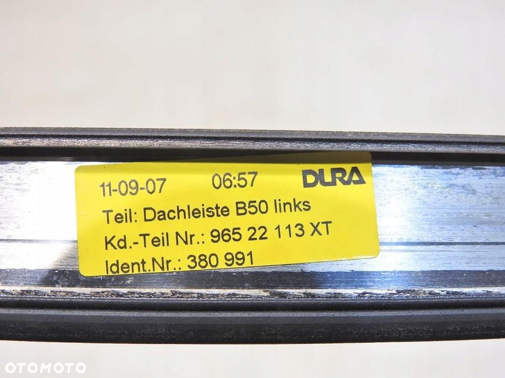 LISTWA DACHOWA DACHU LEWA CITROEN C4 I COUPE 96522113XT - 7
